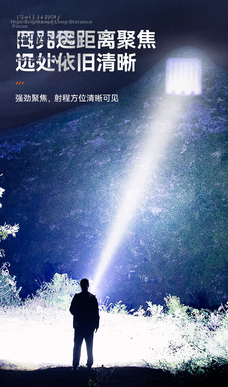 SupFire F1-A Flashlight High Brightness Long Range Long Battery Life Compact Portable Military Outdoor Cycling Emergency Light 6
