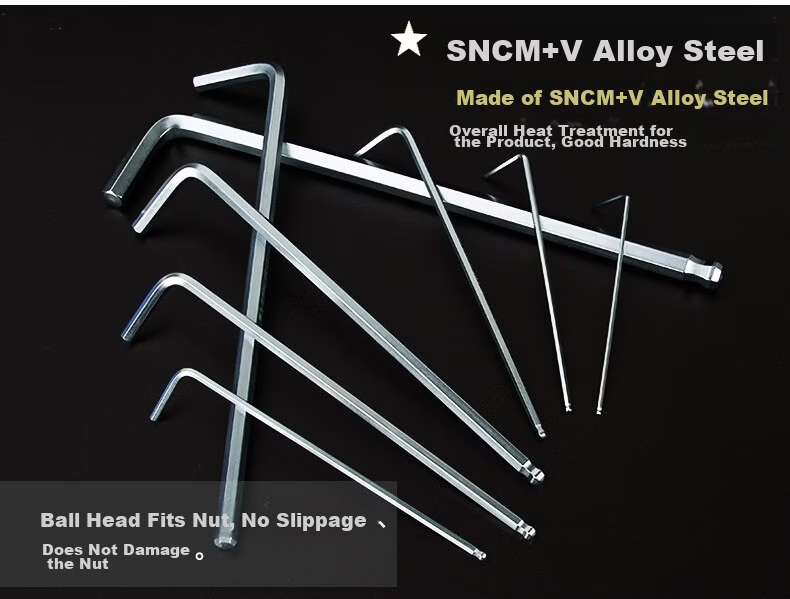 EIGHT Japan Imported Metric Hex Key Extended Diamond Ball Head Hex Screwdriver 6mm TL-6 3