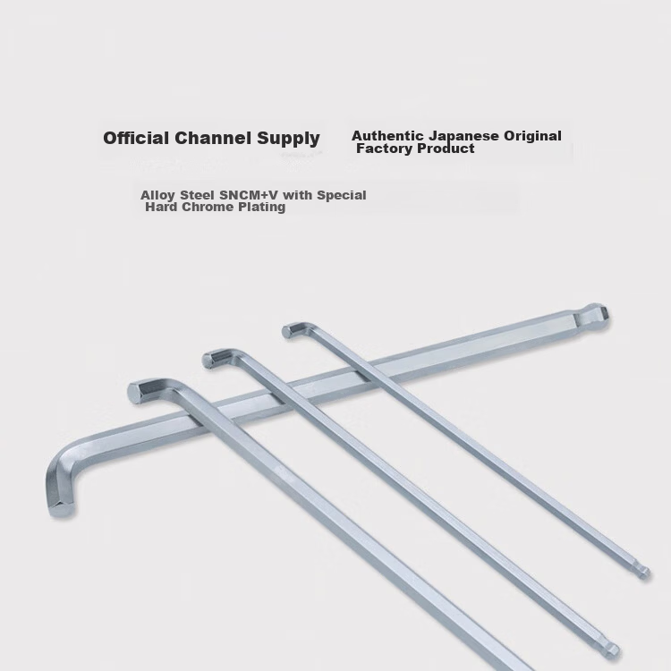 EIGHT Imported Bailey Hex Key Wrench Set Short Tail Extended Ball Head Hex Screwdriver 9-Piece Set TTS-9 1