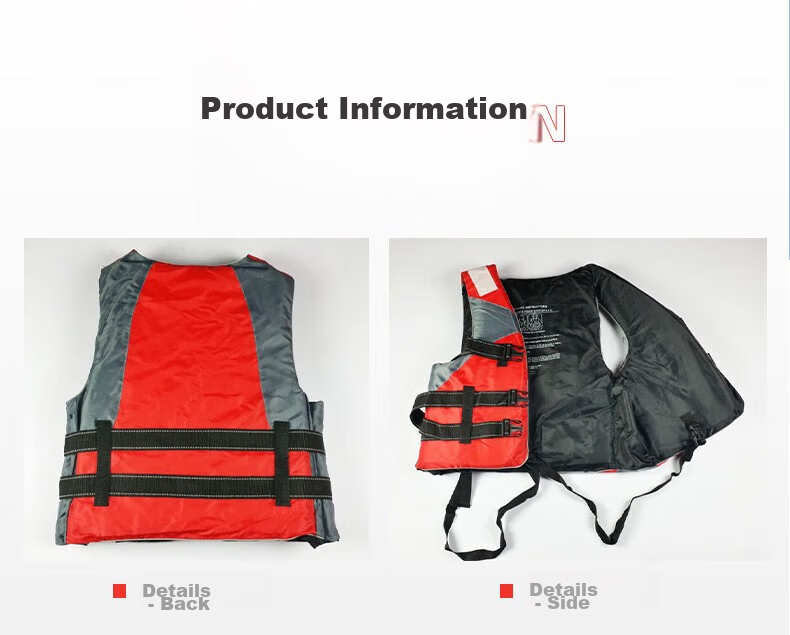 MSEASFREE Adult and Child Life Jacket Buoyancy Vest with Reflective Strips and Whistle, Adult Size (One Size) 3