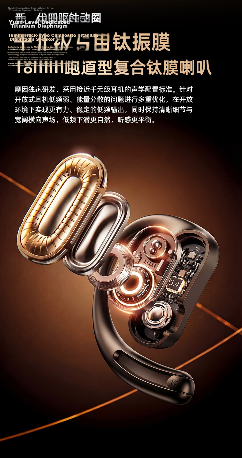 MONOISE G2 Bluetooth Earbuds Ear-Hook Style AI Translation Real-Time Simultaneous Interpretation Wireless Recording Noise-Cancelling Long Battery Life Sports Music 18
