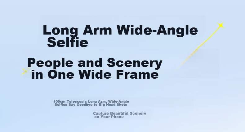 Zhiguozhe 2026 New Mini Selfie Stick Travel Portable Phone Holder 360° Rotation Anti-Shake Automatic Tripod Follow Shooting Photography Tool Concert 14