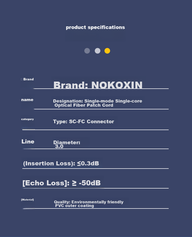 Nokoxin Telecom Grade Single-Mode Single-Core Fiber Optic Patch Cord Home Fiber Extension Cable Optical Transceiver Pigtail Custom Length Support UPC Connector 5m LC-FC 8