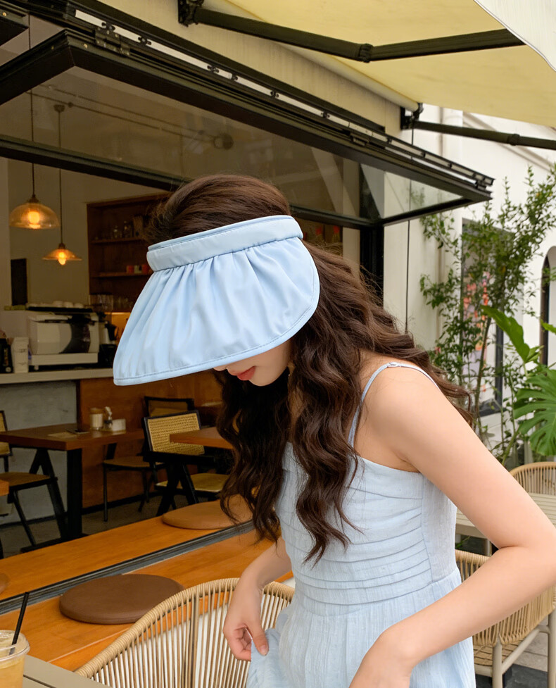 Langsha Sun Protection Hat Unisex Summer UV Protection Outdoor Wide Brim Hat for Hiking Cycling 12