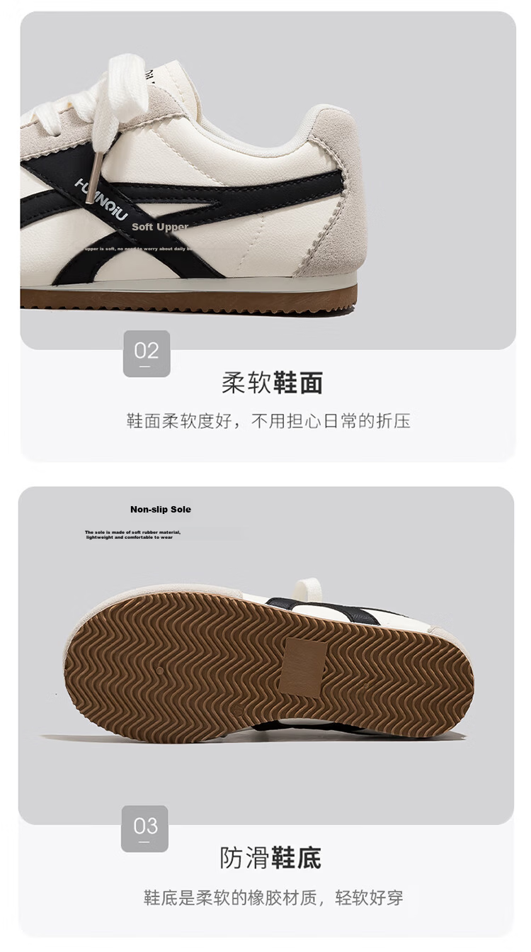 Global Black German Training Shoes Niche Design Casual Sneakers 2026 Spring New Campus Versatile Lightweight Women's Shoes 6