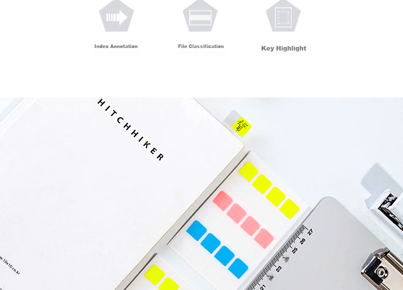 Deli 160 Small Index Tabs Labels Exam Review Key Points Classification Sticky Notes Memo Pads 12*28mm 21536 7