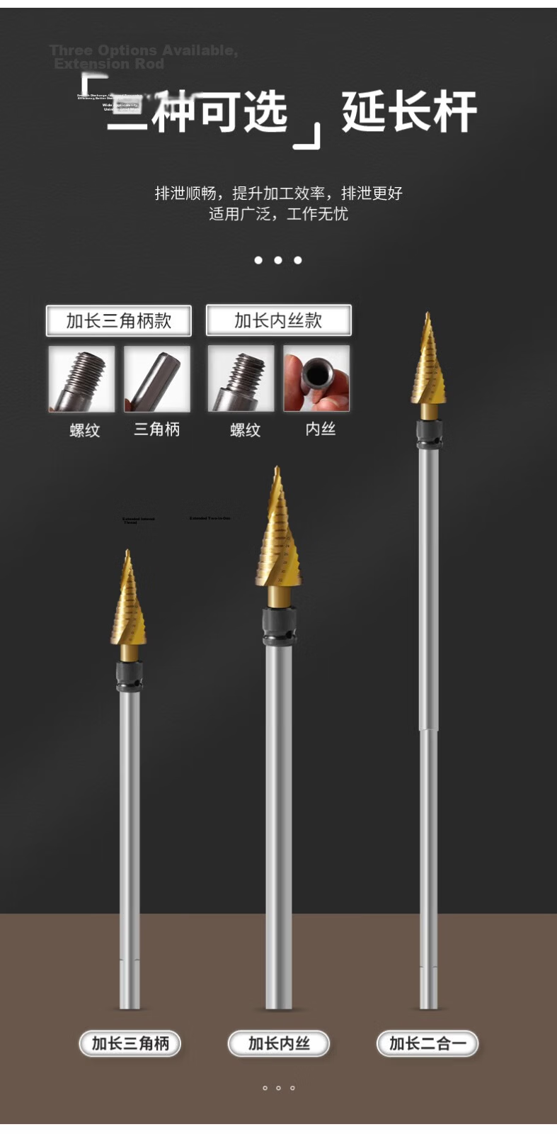 Yanran Electric Wrench Multifunctional Step Tower Drill Bit Hole Opener 15-Step Spiral 4-32mm (HSS4241) 6