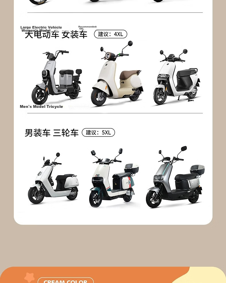 Beimei Electric Scooter Raincoat for Women, Adult Long Full-Body Heavy-Duty Waterproof Poncho for Outdoor Riding 18