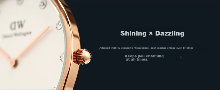Daniel Wellington Imported DW Watch Women's Fashion Trendy Analog High-Value Birthday Gift for Girlfriend 0963DW 2