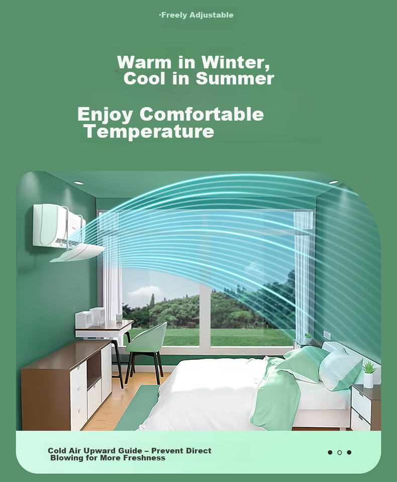 Little Queen Air Conditioner Wind Shield Panel Anti-Direct Blow Maternity Infant No-Installation Air Outlet Windproof Guide Panel Universal Hanging Type 8