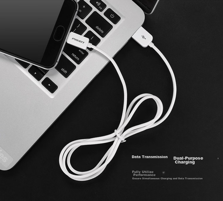 Pisen Apple 17 Charging Cable Dual Type-C Data Cable 20cm Short PD 60W Fast Charging Car Universal for iPhone 16/15 Huawei Xiaomi Smartphone Laptop iPad Power Bank 10