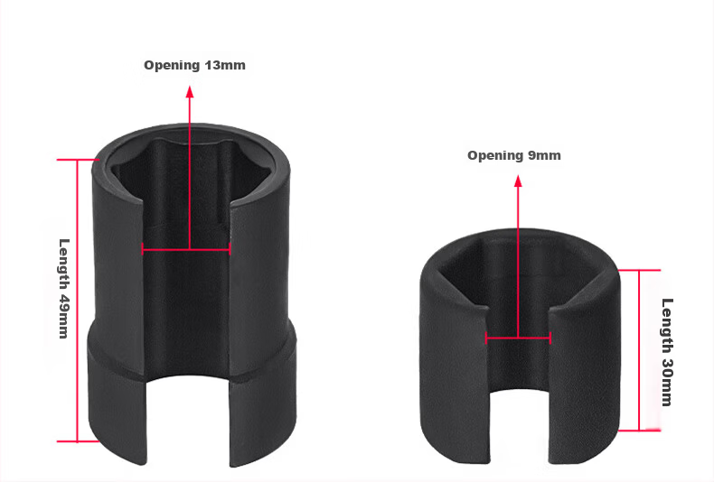 Kuanteng Car Front Oxygen Sensor Removal Tool Socket Wrench Adapter 22mm Open-End Wrench for Volkswagen 7