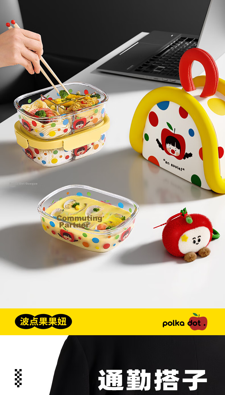 Cilock Insulated Lunch Box Bag Thickened Aluminum Foil Thermal Bag Polka Dot Fruit Girl Lunch Tote New Arrival 3