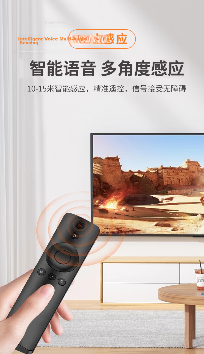 Dongpu Compatible TCL MiaoKong Infrared TV Remote Control RC701A Original Remote Customizable Buttons Quick Access Keys One-Key Source Switching Smart Remote Control 4