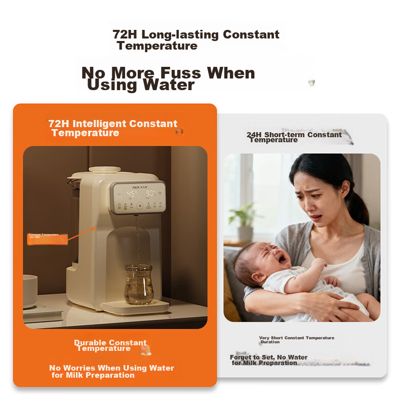 AUX Baby Formula Maker Infant Milk Mixer Quantitative Water Dispensing Milk Preparation Machine Constant Temperature Kettle 2L 3