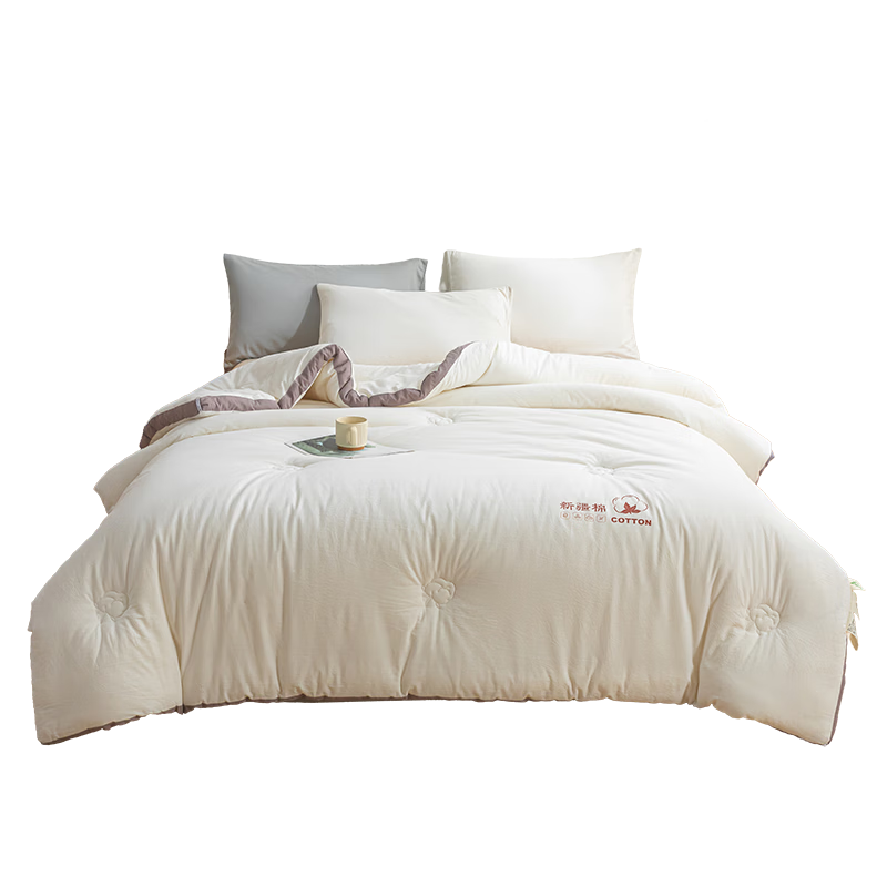 MUJI Grade A Xinjiang Pure Cotton Quilt Double Home Four Seasons Autumn Winter Cotton Core Spring Autumn Quilt 200x230cm 6 Jin