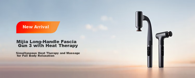 Mijia Xiaomi Self-Help Long-Handle Fascia Gun 3 Fitness Massager Shoulder Neck Full-Body Muscle Massager Recommended Fascia Gun Gift for Parents and Friends 1