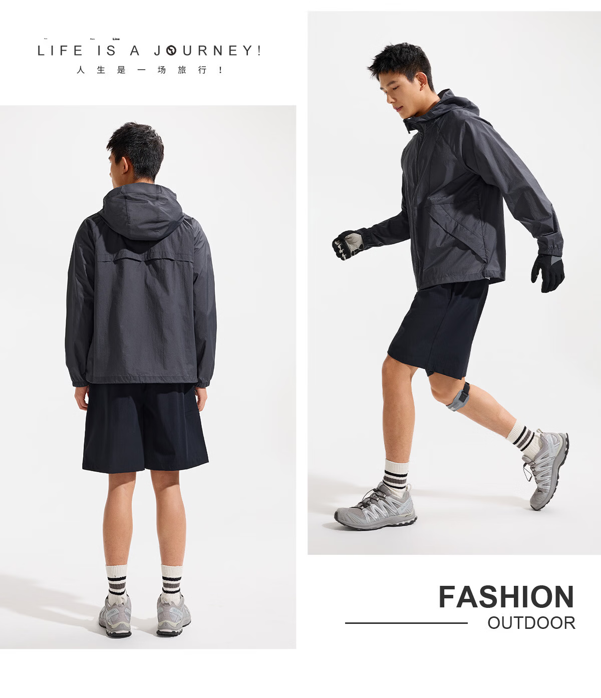 OUTDOOR PRODUCTS Men's Sun Protection Jacket Spring Summer 2026 Lightweight Comfortable Water-Repellent Coat UV Protection UPF50+ OFPF621312 13