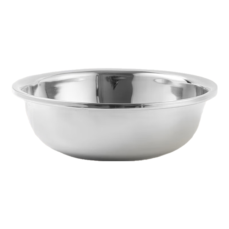 Baijie Stainless Steel Basin, Vegetable Washing Basin, Kitchen Mixing Basin, Dish Washing Basin, Seasoning Basin, Face Washing Basin, Large Household Basin, 38cm
