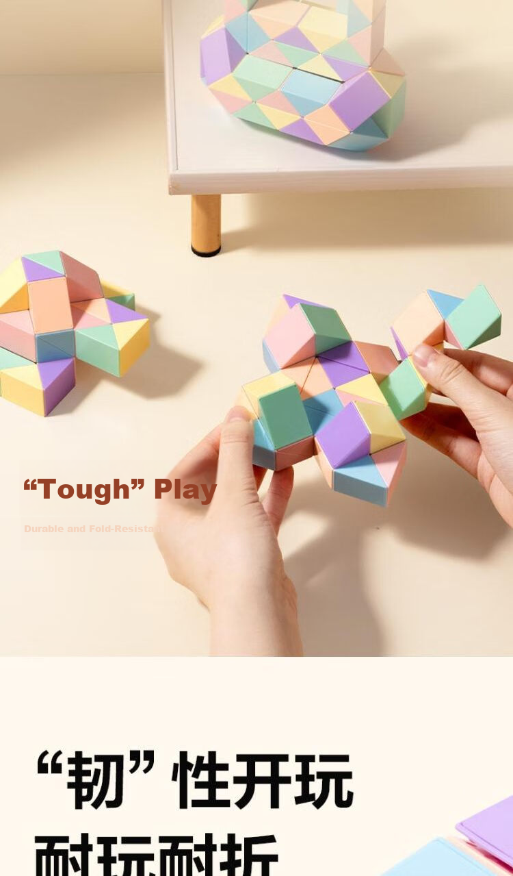 Deli 36-Segment Macaron Color Magic Ruler Multifunctional Children's Day Back-to-School Toy Birthday Gift YP105A 4