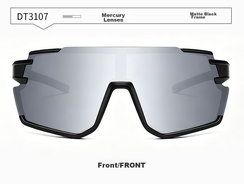 DRATRA Sports Cycling Glasses Unisex Windproof Marathon Protective Eyewear Bicycle Wind and Sand Sunglasses Father's Day Gift 17