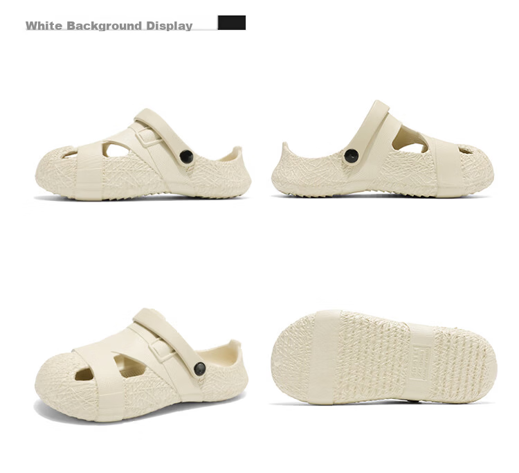 California Bulls Men's Premium Spring Summer Outdoor Hiking Breathable Toe-Covered Sandals Khaki Size 41 8