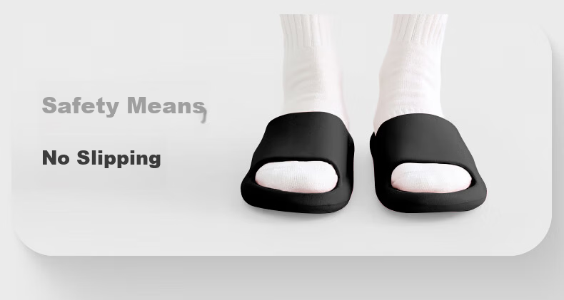 Sanli Non-Slip Slippers for Home And Bathroom, Quiet Indoor/outdoor Women's Soft Cushioned Men's Sandals New Style Gray 42-43 3
