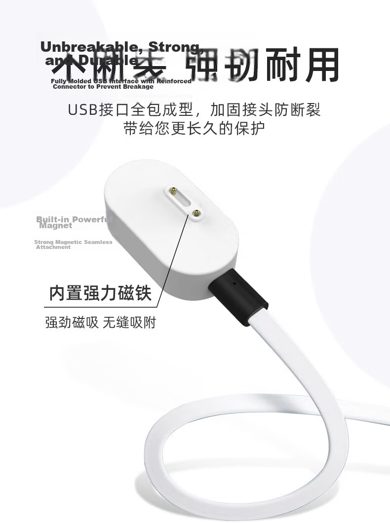 CHENSONG Magnetic Charger Data Cable for Xiaotiancai Kids Smartwatch N3/N5/Q3 4