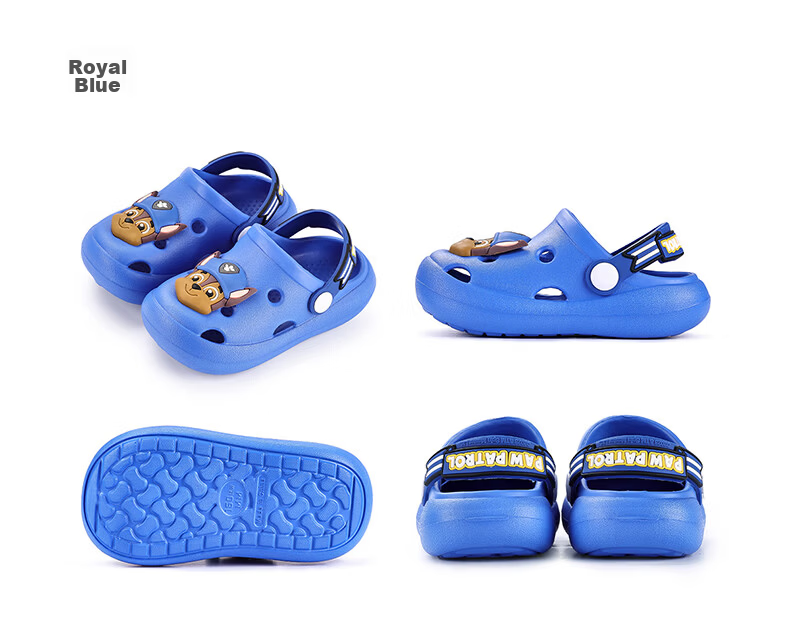 Cheerful Mario Wangwang Team Boys' Slippers, Summer Boys' Closed-Toe Indoor Non-Slip Baby Toddler Beach Children's Clogs 9