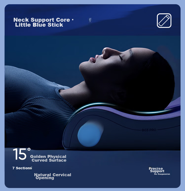 NetEase Yanxuan B03 Blue Stick Deep Sleep Memory Foam Pillow Neck Support Sleep Aid Gift Class A Slow Rebound Antibacterial Pro 60*42*8cm 9
