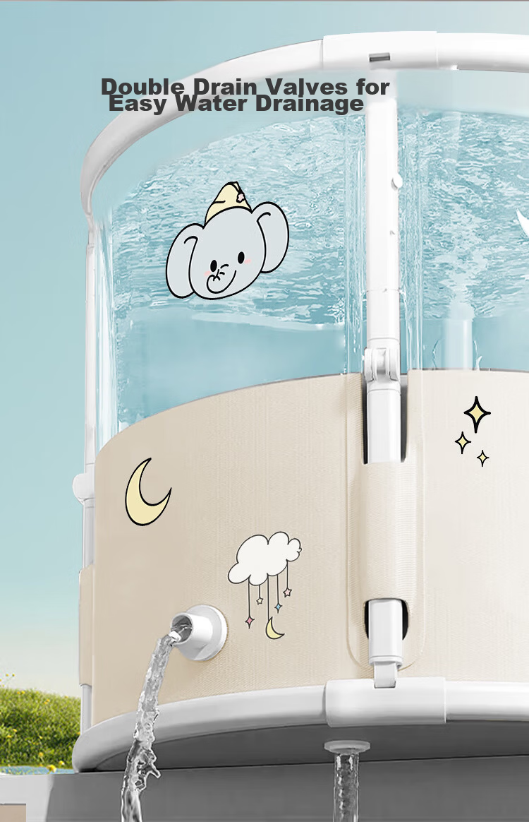 Dr. Ma Baby Swimming Tub Foldable Bath Tub Household Newborn Infant Bathing Tub Toddler Pool 11