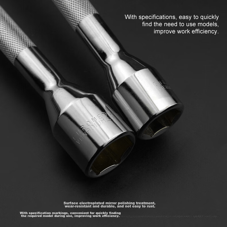 JERXUN Car Tire Wrench Hex Socket Wrench Tire Removal Wrench Extended Cross Wrench Tire Changing Tool 2