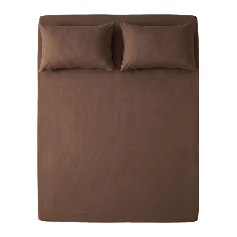 DEARREDAMANCY × JDear JD.com Co-branded Pure Cotton Knitted Ultra-Soft Class A Fitted Sheet 1.8m Milk Coffee Brown