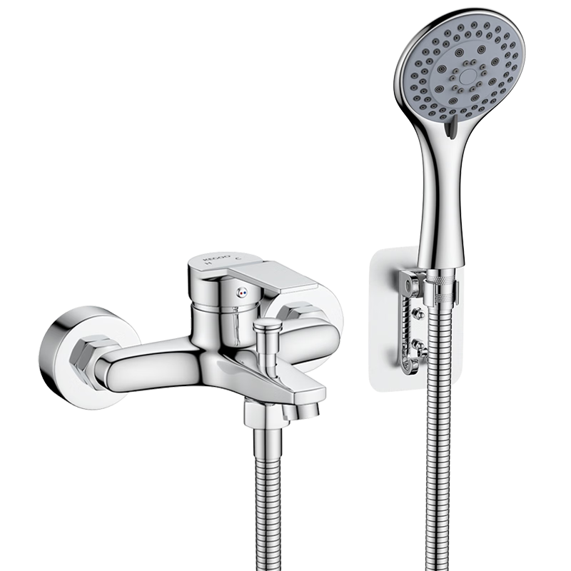 KEGOO Shower Faucet Mixer Valve Set, Hot And Cold Three-Unit Bathing Shower Switch Bathtub Faucet K220310