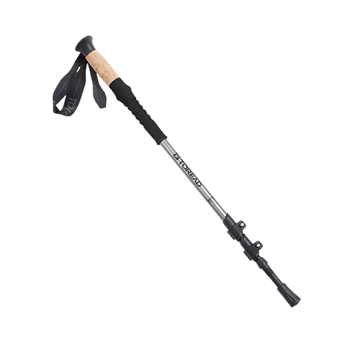TOREAD Aigeden Carbon Fiber Trekking Pole Outdoor Hiking Mountaineering Equipment Ultra-Light Telescopic Walking Stick Black