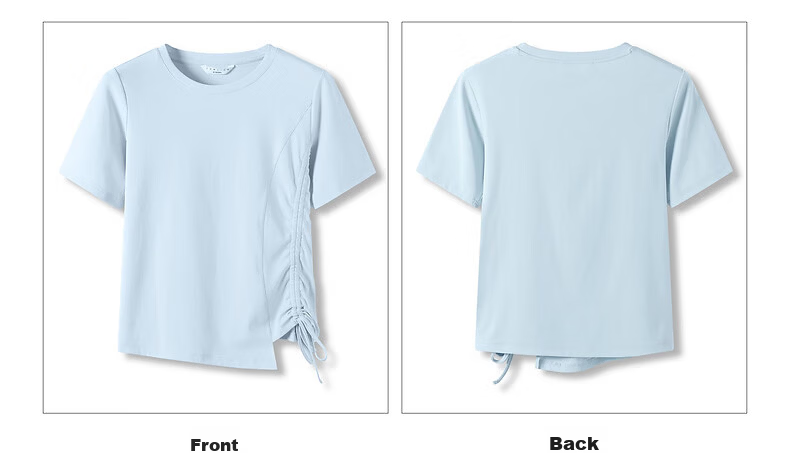 TonLion 2026 Summer New Women's Mid-Short Sleeve T-Shirt Unique Design Beautiful Waist-Slimming Top for Women 24