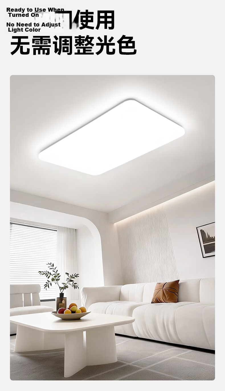NVC LED Eye-Care Ceiling Light Living Room Main Light Bedroom Light 2026 High-End New Full Spectrum Big White Pro 6