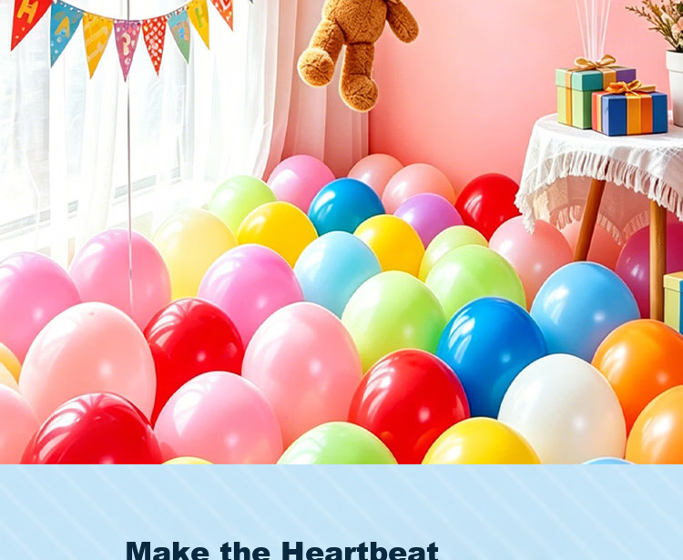 Jidukongjian Double-Layer Balloon Birthday Scene Decoration, Proposal Confession Decorations, Wedding Room Setup, First Birthday And Wedding Balloon Decorations, 50 Pieces 2