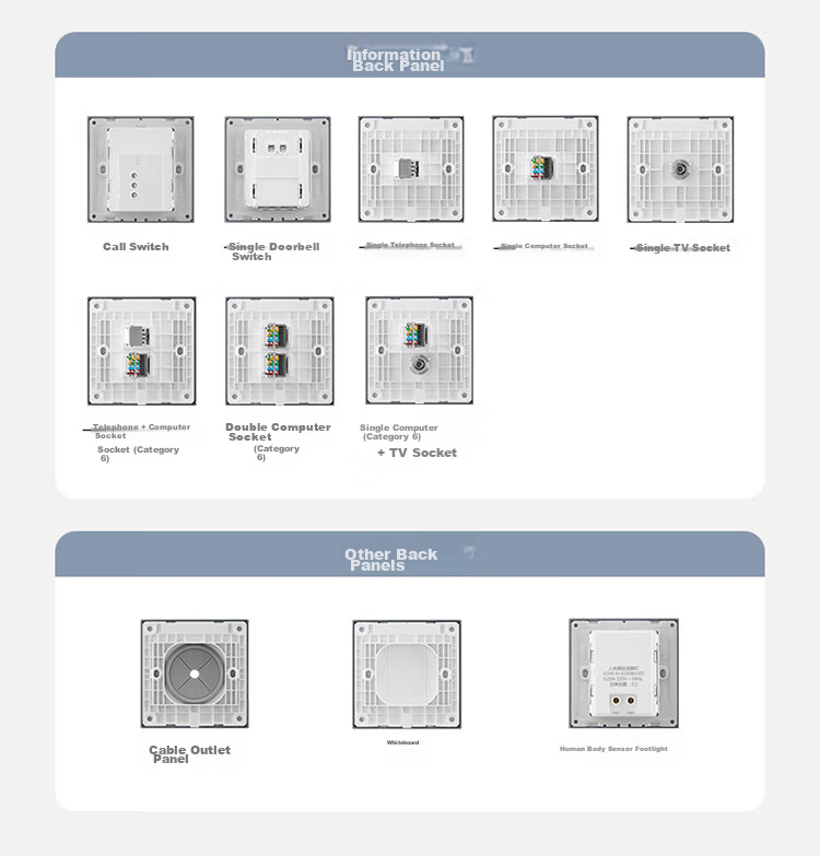 BULL Switch Socket G60 Series Two-Gang Double-Control Switch Ultra-Thin Large Panel Switch G60K212 Phantom Gray 23