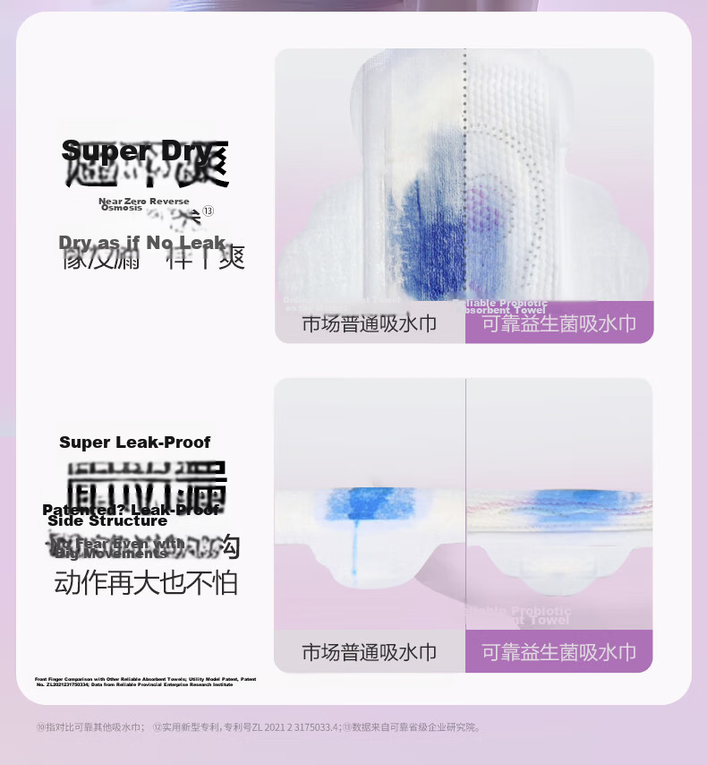 COCO Cranberry Absorbent Towel Female Urine Leakage Pad 190mm*16pcs Postpartum Urine Leakage Sanitary Napkin Adult Diaper Sheet 6