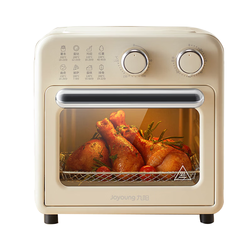 Joyoung Air Fryer Electric Oven 9L Large Capacity Multifunctional Visible Precise Control Steam and Bake Integrated Easy Operation Bread Baking KX10-VA180
