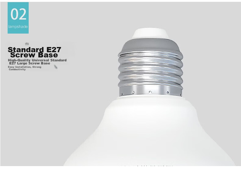 Dexin LED Bulb Super Bright Energy-Saving Home Indoor Lighting Factory High Power E27 Screw Base White Light 65W-E27 Screw Base - 1 Pack 14