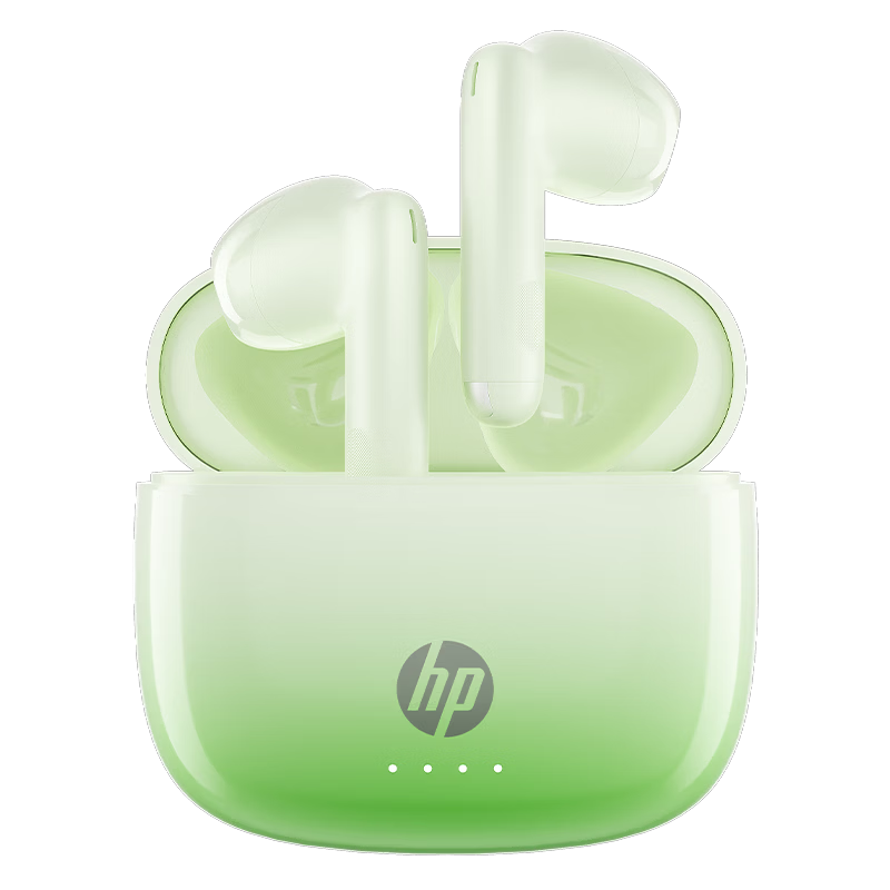 HP 2026 Latest True Wireless Bluetooth Earbuds Long Battery Life Semi-In-Ear Noise Cancelling Wireless Sports Running Music Gaming Compatible with Apple Huawei Xiaomi