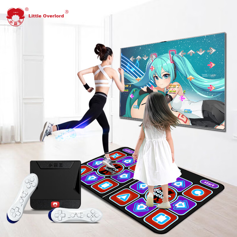 Subor Dance Mat Double and Single Player Home Motion Sensor Game Mat TV Connected Adult Kids Fitness Running Dance Pad TWT01