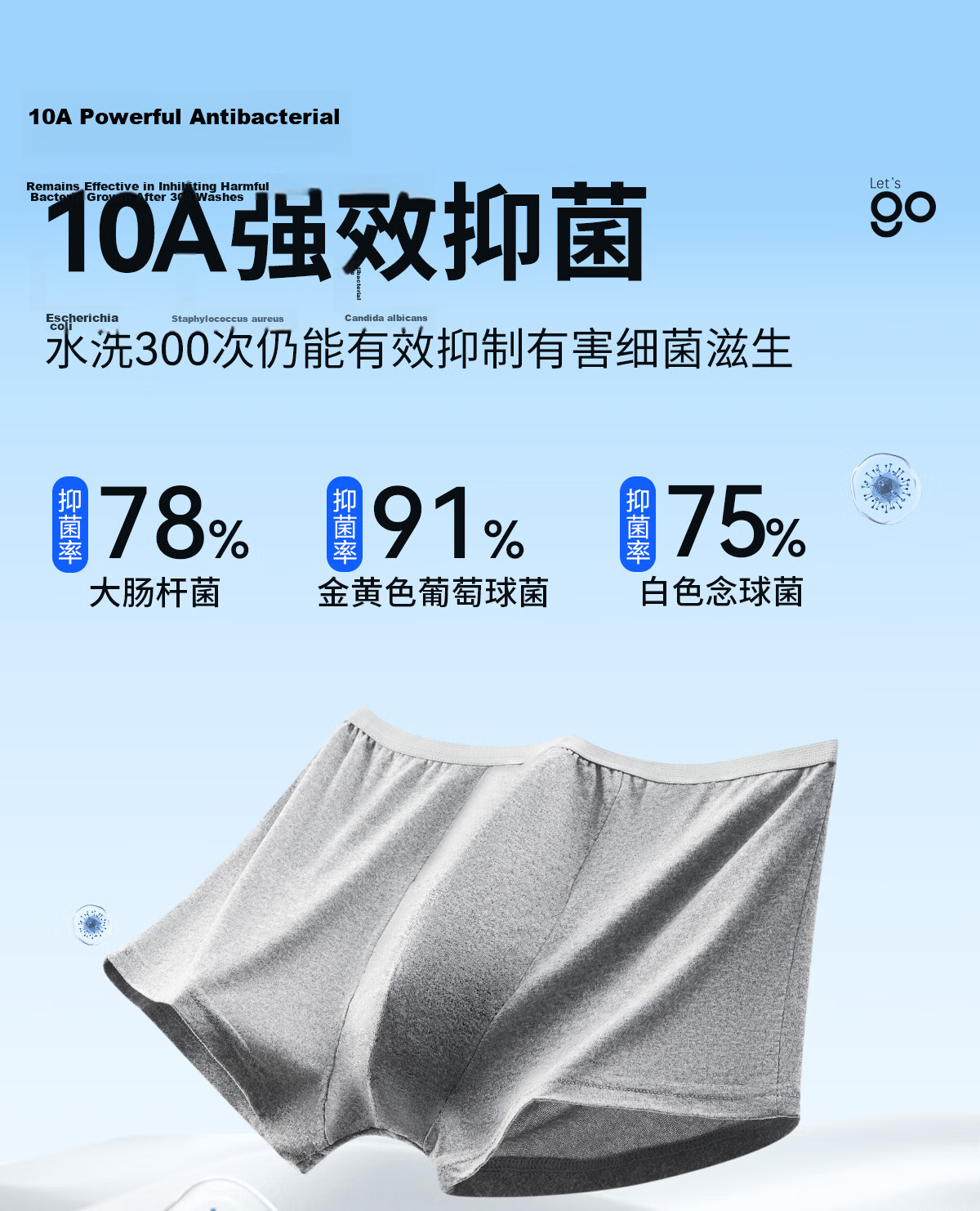 Freego Disposable Men's Boxer Briefs Sterilized Travel Business Large Size Pack of 6 L 24