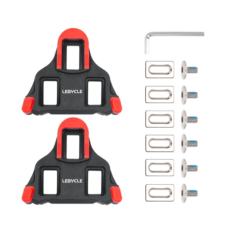 LEBYCLE Road Bike Lock Plate 0° Compatible with SHIMANO SH10 Bicycle Self-Locking Pedal Lock
