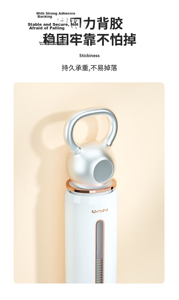 LYNN Disposable Paper Cup Holder Automatic Water Dispenser Cup Rack Plastic Cup Holder No Drilling Luxury White 7
