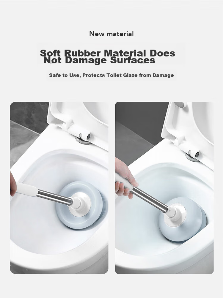 LYNN Toilet Plunger Toilet Sucker Plunger Toilet Dredge Tool Toilet Drain Opener Toilet Plunger Unblocker 12