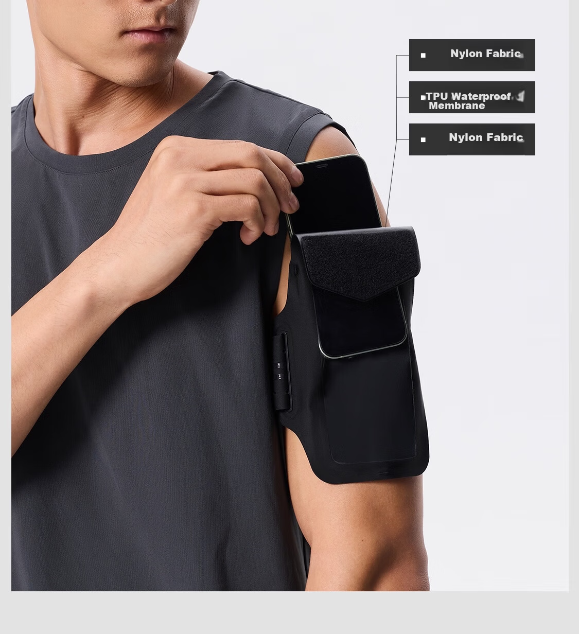 Keep Running Phone Armband [Touchscreen Compatible] Water-Resistant Outdoor Cycling Sports Fitness Gear Carrying Accessory 7