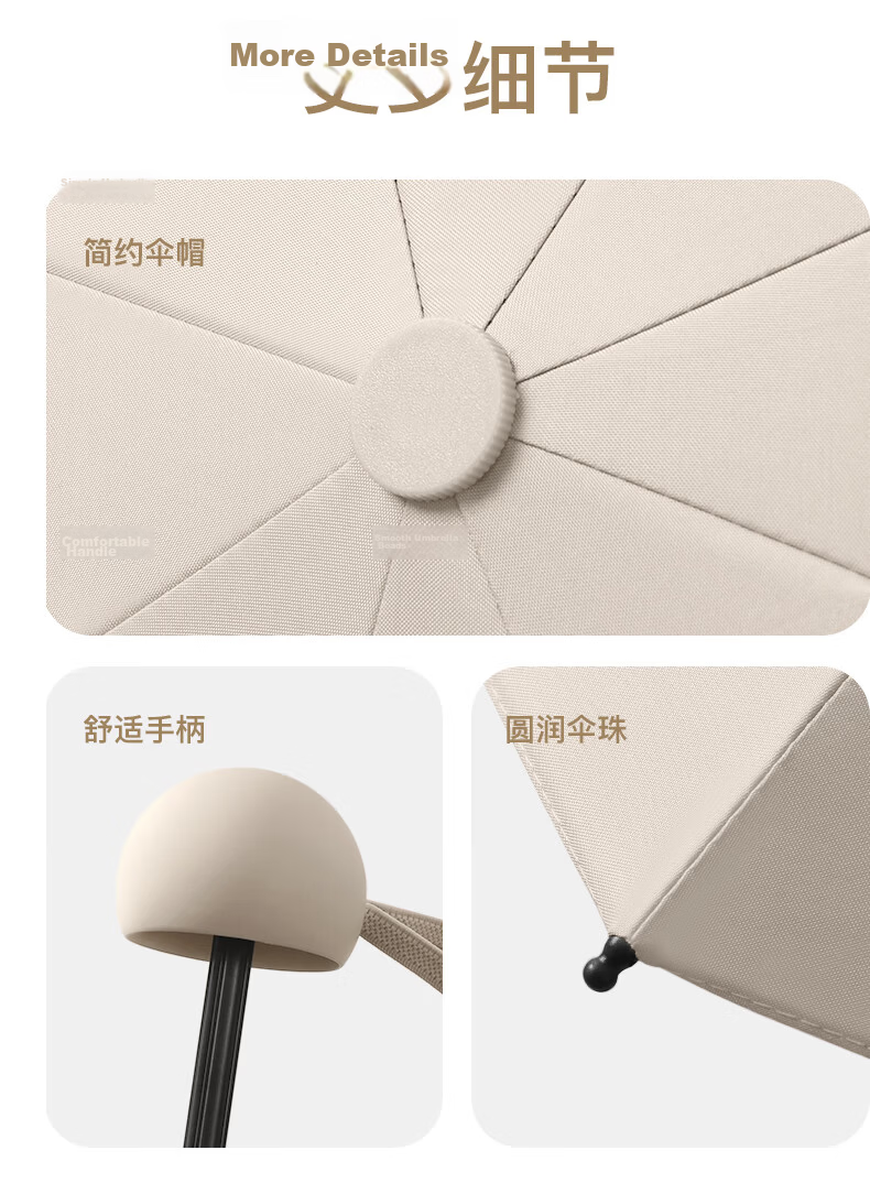 Qimai Extra Large Folding Umbrella UV Protection Sunshade Pocket Capsule Lavender 12